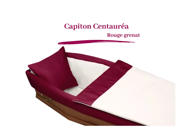 capiton centauréa rouge grenat